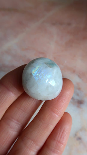 Rainbow Moonstone Pocket Stone