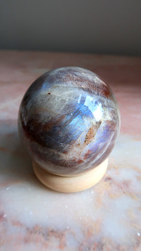 Large Moonstone & Sunstone Sphere