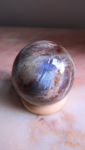 Large Moonstone & Sunstone Sphere