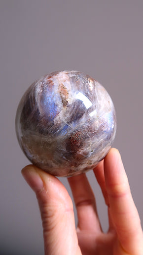 Large Moonstone & Sunstone Sphere