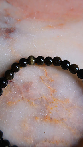 Golden Obsidian Bracelet