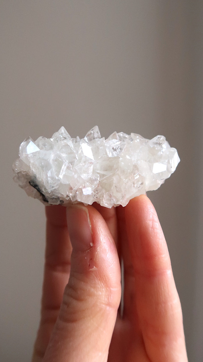 Premium Clear Apophyllite Cluster