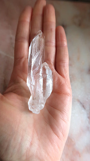 Premium Clear Quartz Double Point