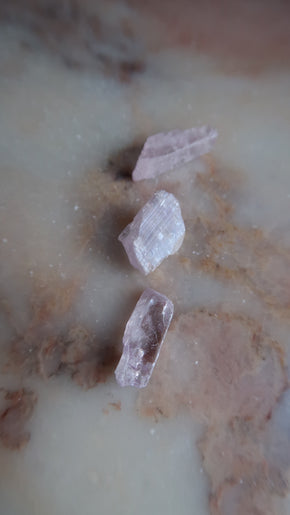 Small Raw Pink Kunzite