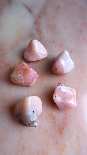 Small Pink Opal Tumbles