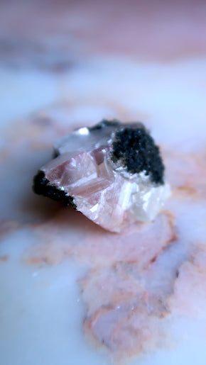 Pink & Yellow Calcite Cluster