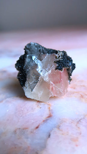 Pink & Yellow Calcite Cluster