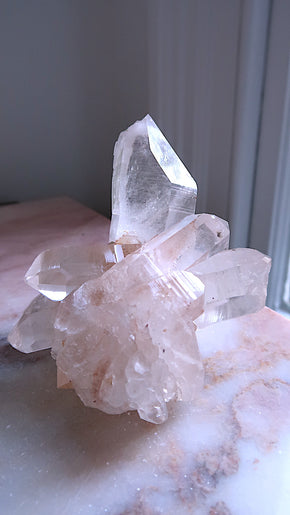 Special: Clear Quartz Cluster (with self-healing)