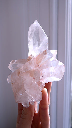 Special: Clear Quartz Cluster (with self-healing)