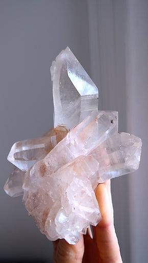 Special: Clear Quartz Cluster (with self-healing)
