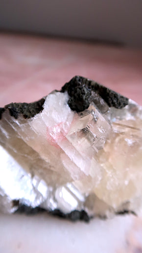 Large Honey & Strawberry Calcite