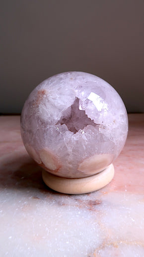 Large Flower Amethyst Sphere