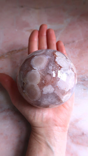 Large Flower Amethyst Sphere
