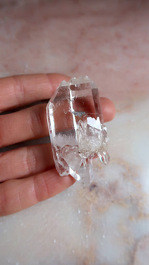 Premium Faden Clear Quartz
