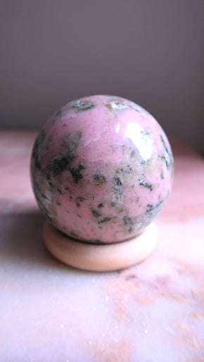 Rhodochrosite Sphere