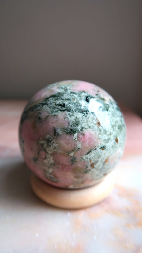 Rhodochrosite Sphere