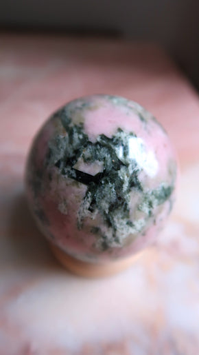 Rhodochrosite Sphere