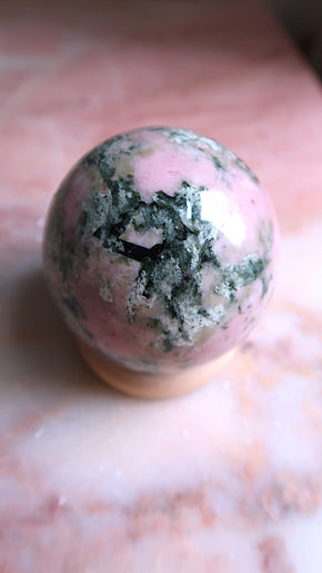 Rhodochrosite Sphere