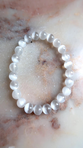 Selenite Bracelet - peace