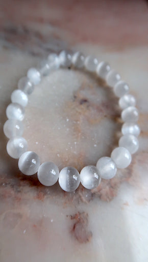 Selenite Bracelet - peace