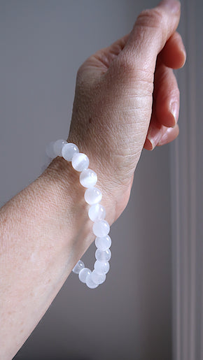 Selenite Bracelet - peace