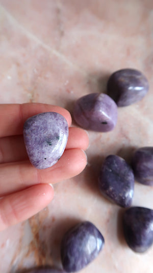 Lepidolite Tumbles