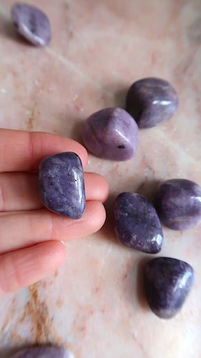 Lepidolite Tumbles