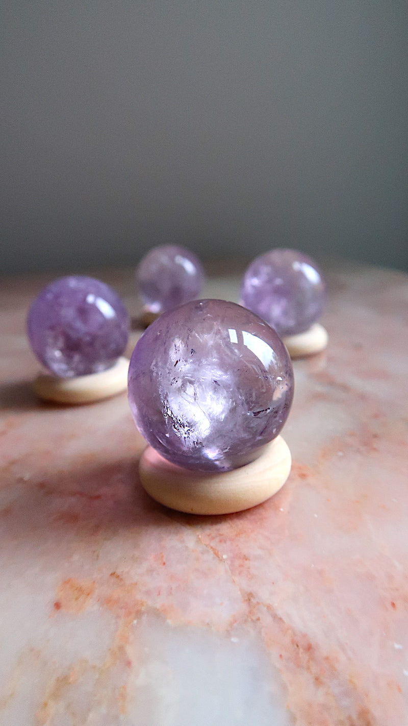 Premium Amethyst Spheres