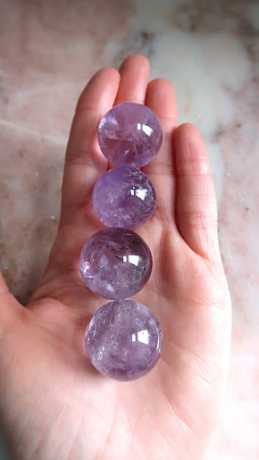 Premium Amethyst Spheres