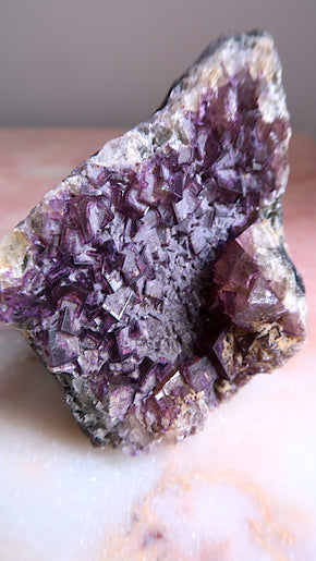 British Purple Fluorite Cluster
