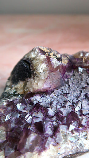 British Purple Fluorite Cluster