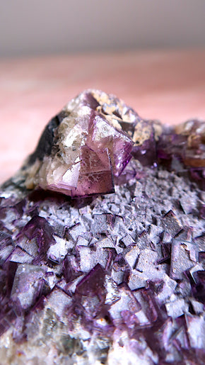 British Purple Fluorite Cluster