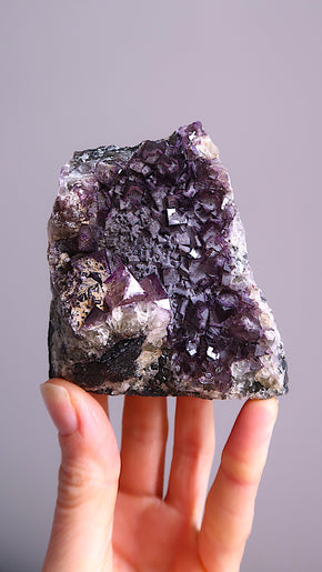 British Purple Fluorite Cluster