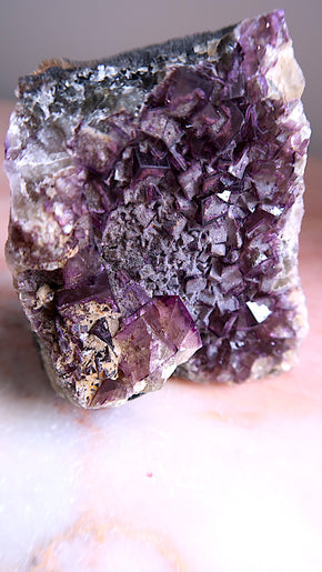 British Purple Fluorite Cluster
