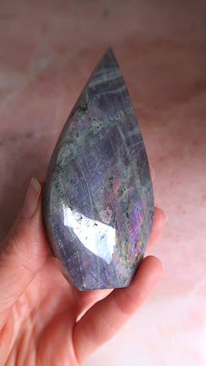 Pink Labradorite Point