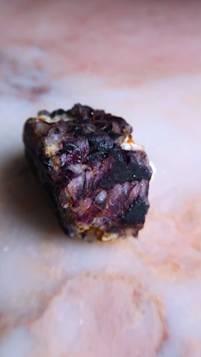 Deep purple Fluorite Cluster