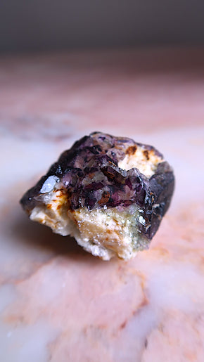 Deep purple Fluorite Cluster