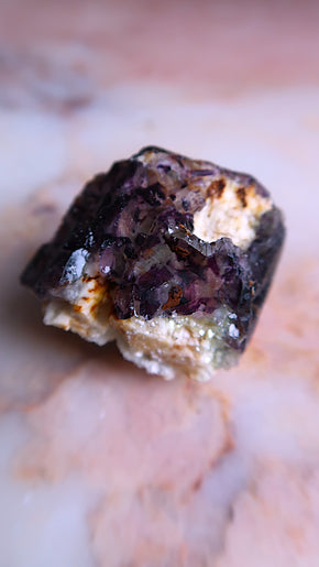 Deep purple Fluorite Cluster