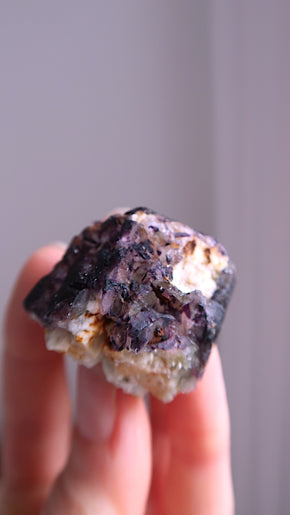 Deep purple Fluorite Cluster