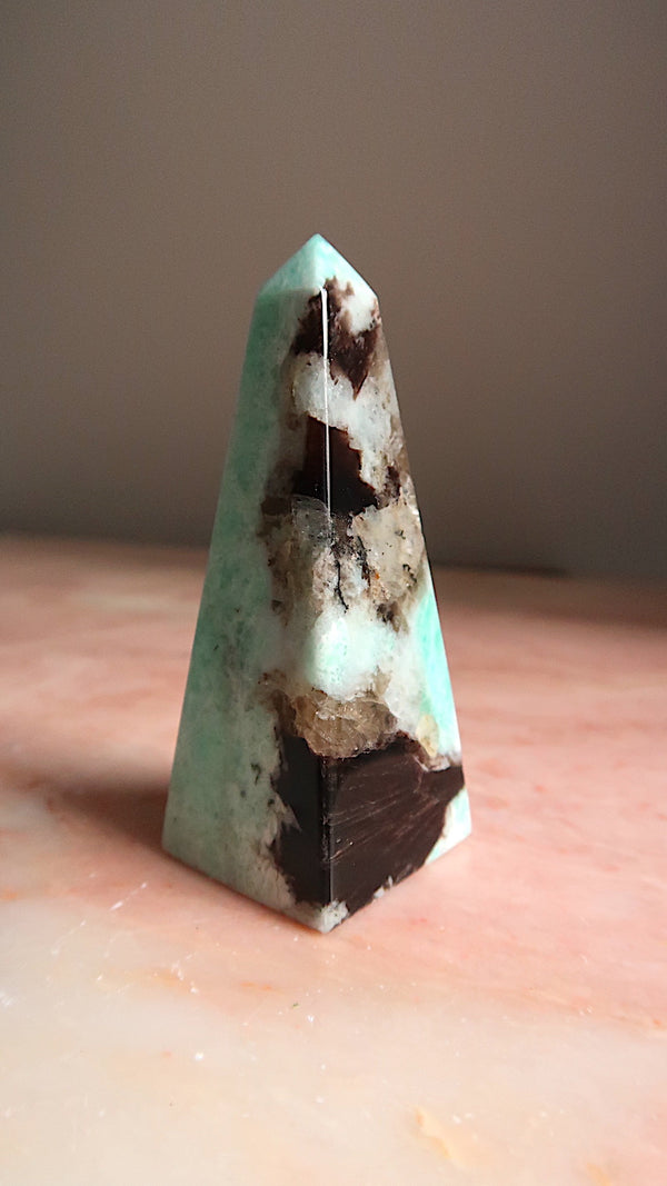 Amazonite, Smokey Quartz & Tourmaline
