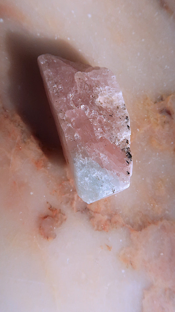 Pink Morganite & Aquamarine