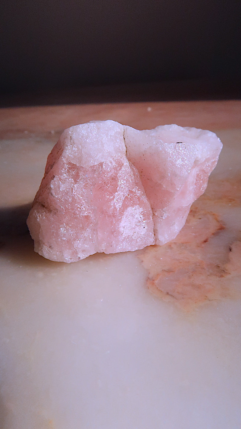 Raw Pink Morganite & Lepidolite