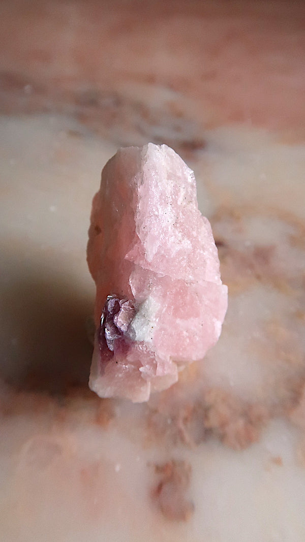 Raw Pink Morganite & Lepidolite