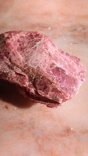 Premium Raw Rhodonite