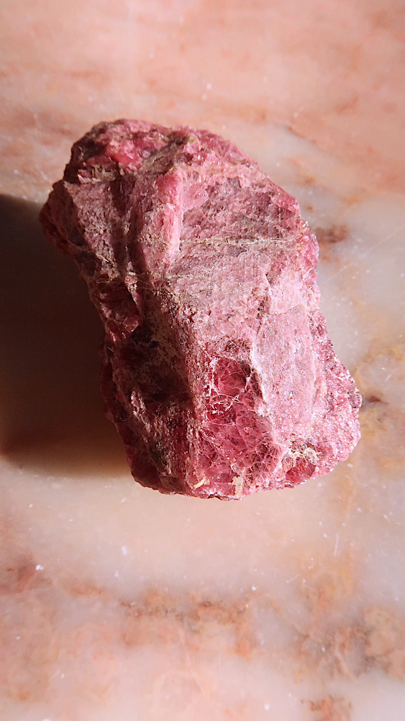 Premium Raw Rhodonite