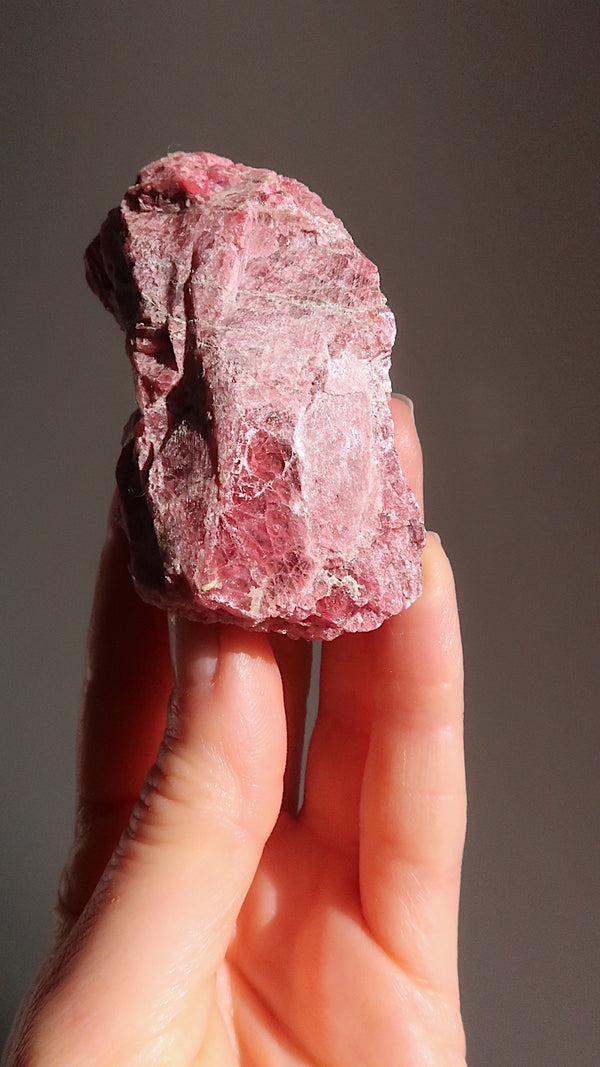 Premium Raw Rhodonite