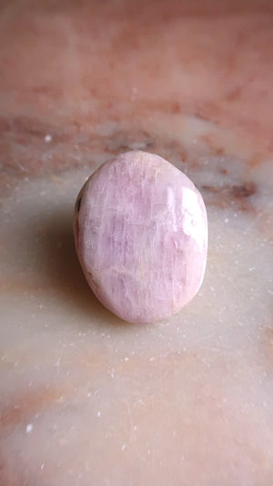 Pink Kunzite Palm Stone