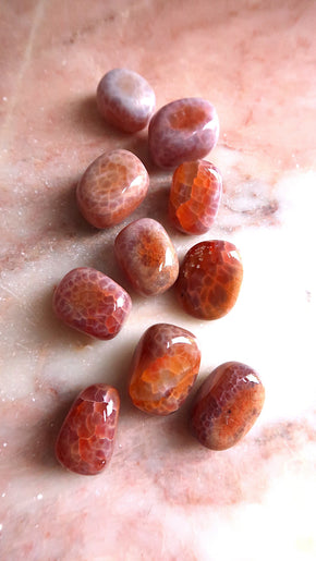 Fire Agate Tumbles
