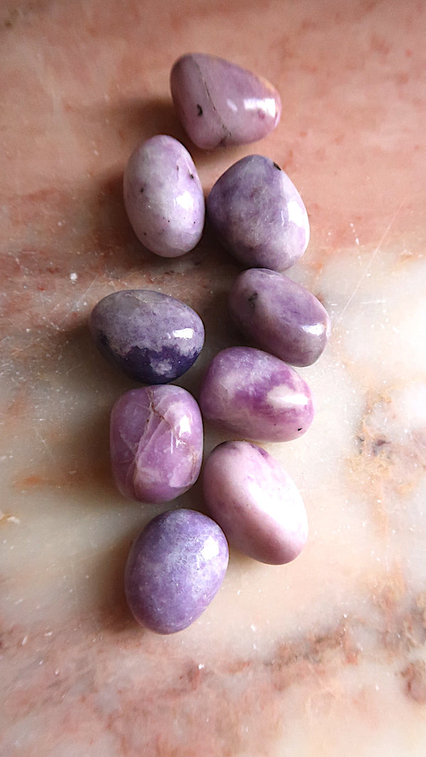 Lepidolite Tumbles