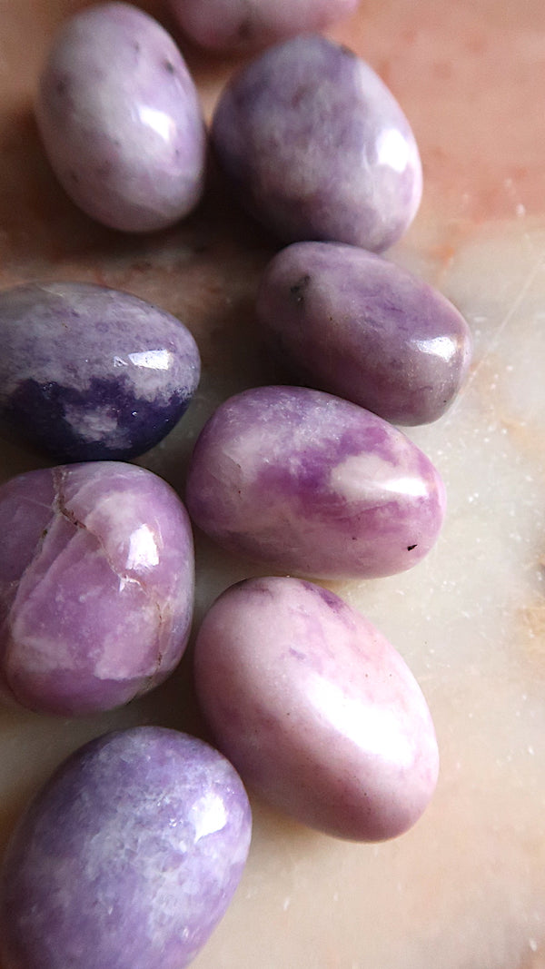 Lepidolite Tumbles